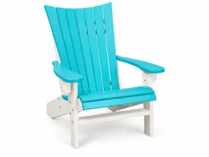 252 Island Aire Chair poly outdoor furniture in Turquoise on White