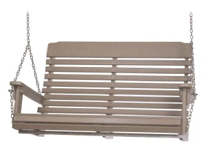 324 Tiara Vista 4ft Swing poly outdoor furniture in Weathered Wood